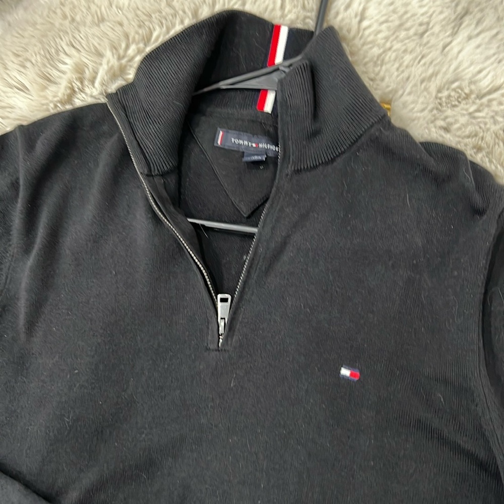 Tommy Hilfiger black quarter zip